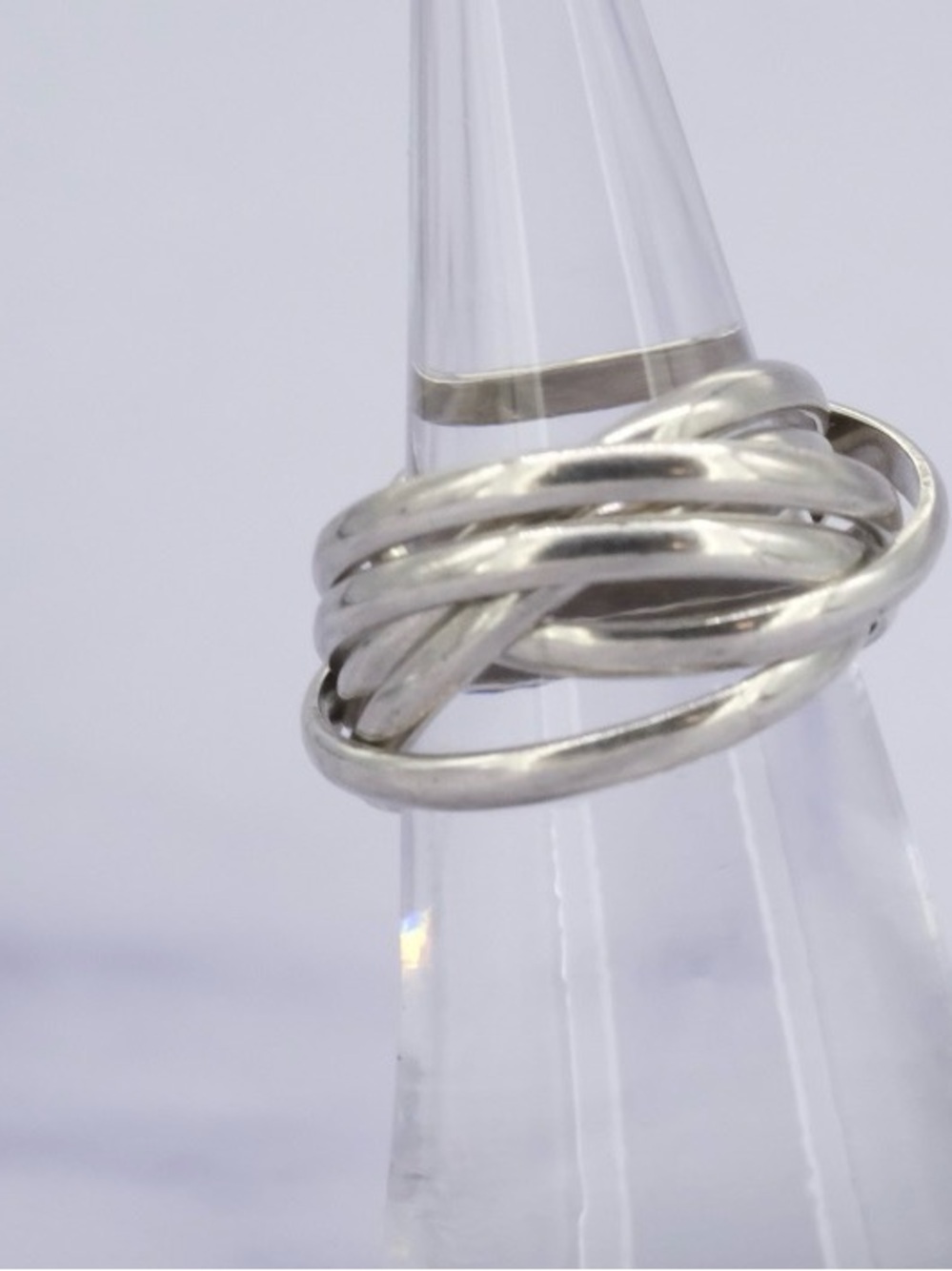 *FLASH SALE* Vintage Sterling Silver 6 Band Interlocking Ring